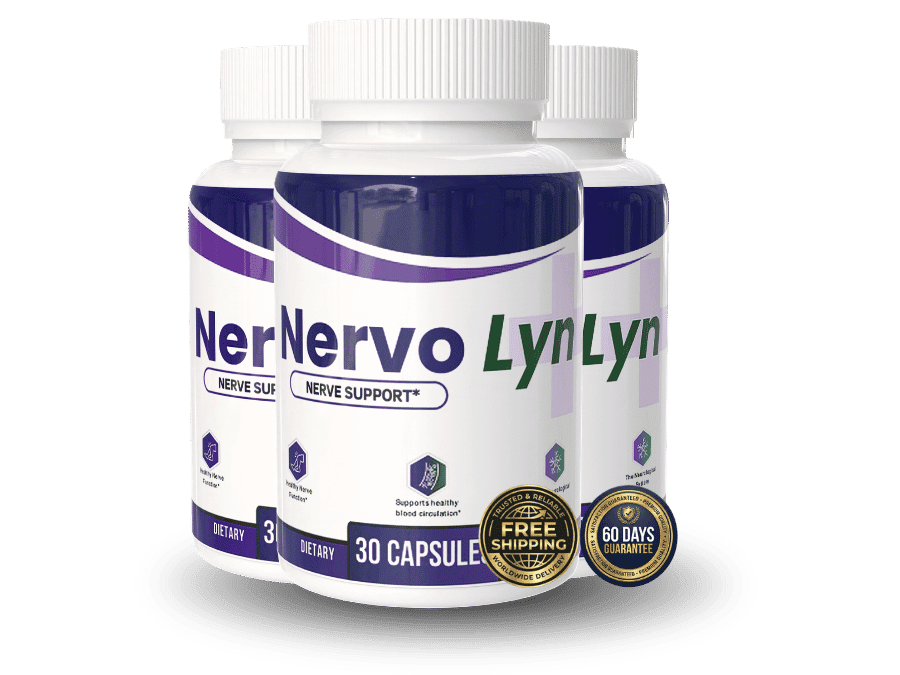 Nervolyn nerve support supplement three-bottle pack reviewed by Healthy Nerve Guide
